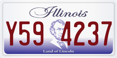 IL license plate Y594237