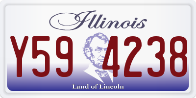 IL license plate Y594238