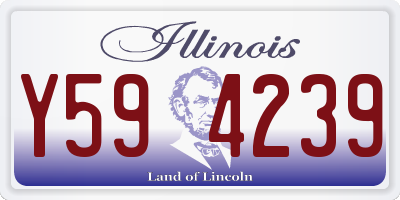 IL license plate Y594239