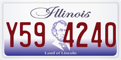 IL license plate Y594240