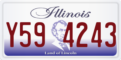 IL license plate Y594243