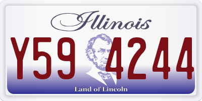 IL license plate Y594244