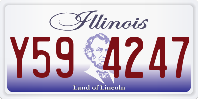 IL license plate Y594247