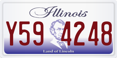 IL license plate Y594248