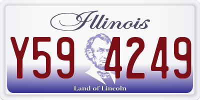 IL license plate Y594249