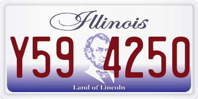 IL license plate Y594250
