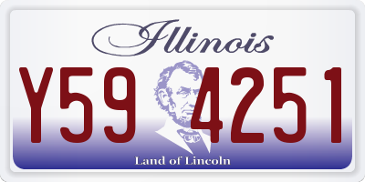 IL license plate Y594251