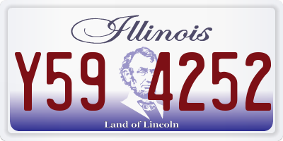 IL license plate Y594252