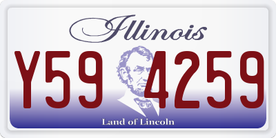 IL license plate Y594259