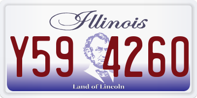IL license plate Y594260