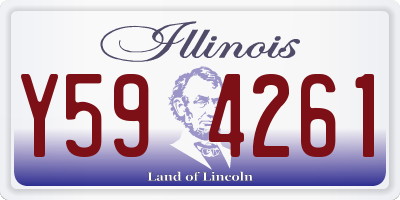 IL license plate Y594261