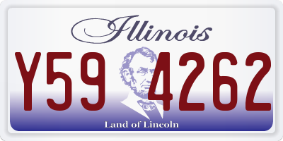 IL license plate Y594262