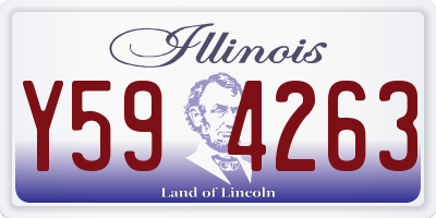 IL license plate Y594263