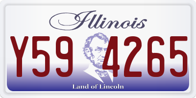 IL license plate Y594265