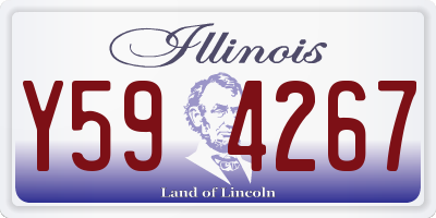 IL license plate Y594267