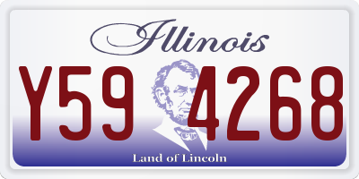 IL license plate Y594268