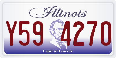 IL license plate Y594270