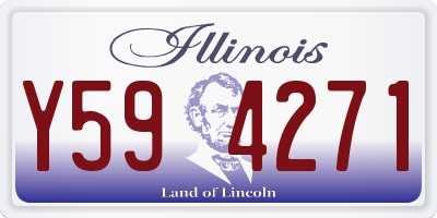 IL license plate Y594271