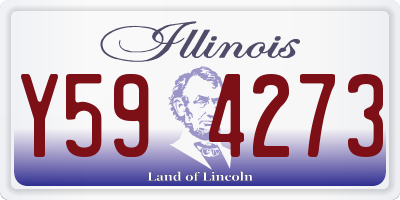 IL license plate Y594273