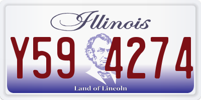 IL license plate Y594274