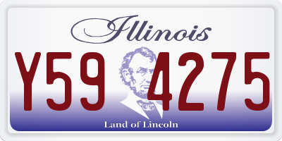 IL license plate Y594275