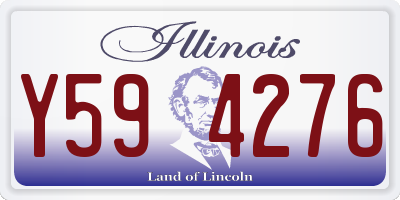 IL license plate Y594276