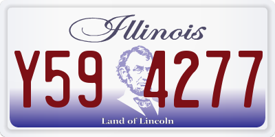 IL license plate Y594277