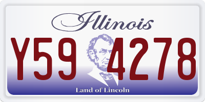 IL license plate Y594278
