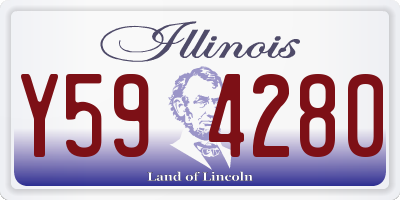 IL license plate Y594280