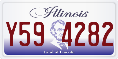 IL license plate Y594282