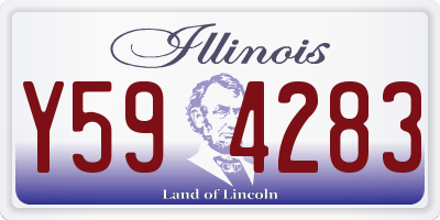 IL license plate Y594283