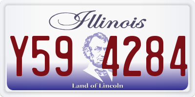 IL license plate Y594284