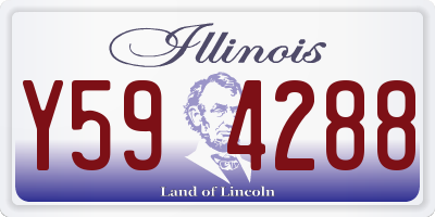 IL license plate Y594288