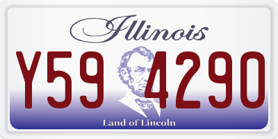 IL license plate Y594290