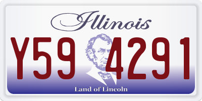 IL license plate Y594291