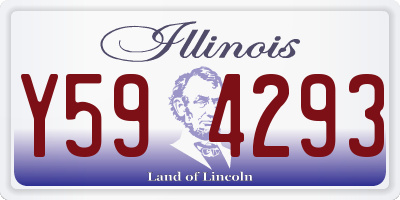 IL license plate Y594293