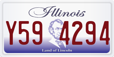 IL license plate Y594294