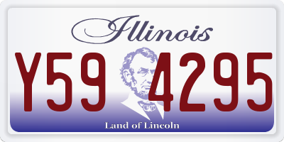 IL license plate Y594295