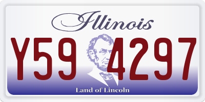 IL license plate Y594297