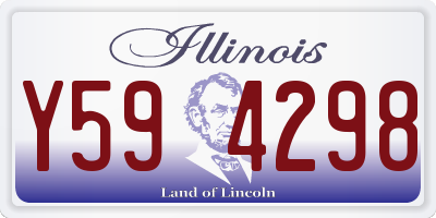 IL license plate Y594298