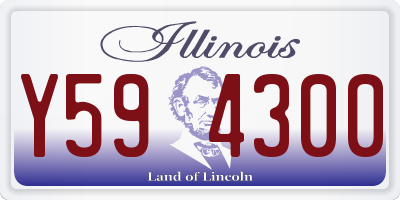 IL license plate Y594300