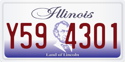 IL license plate Y594301