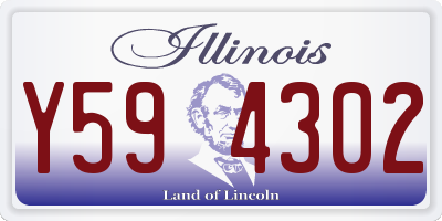 IL license plate Y594302