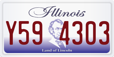 IL license plate Y594303