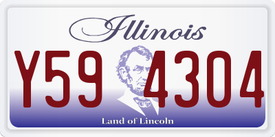 IL license plate Y594304