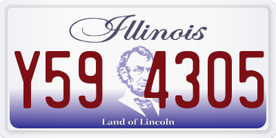 IL license plate Y594305