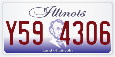 IL license plate Y594306