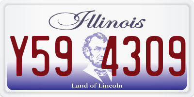 IL license plate Y594309