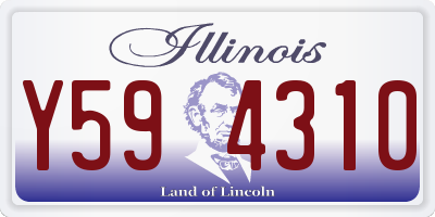 IL license plate Y594310