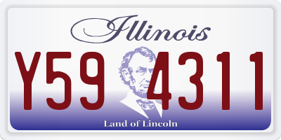 IL license plate Y594311